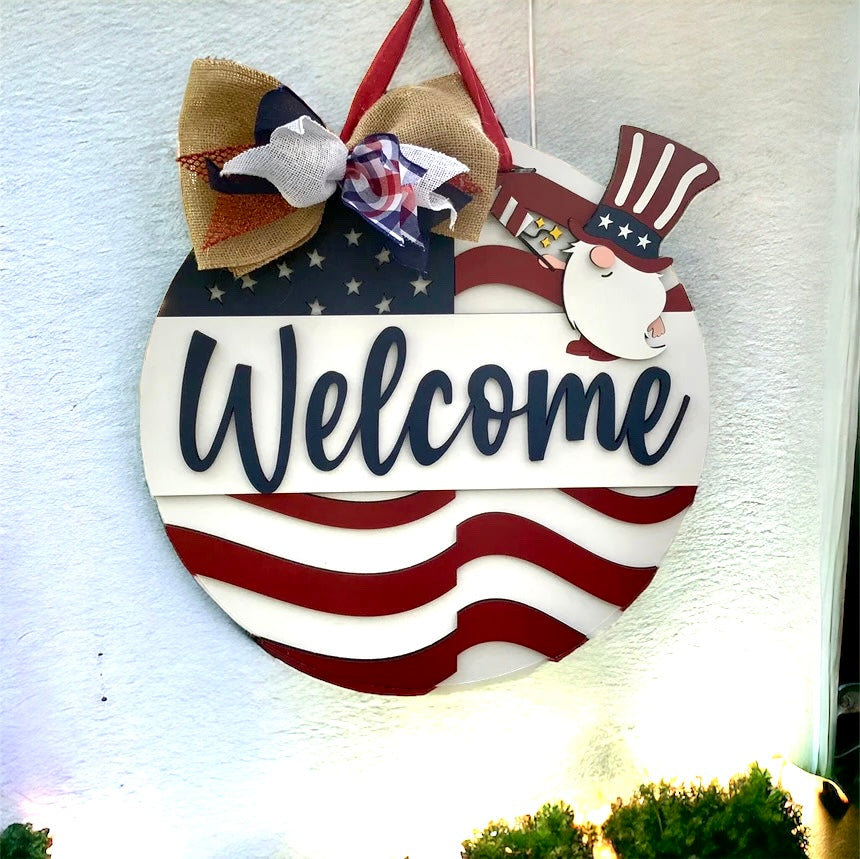 Handmade Patriotic Doorhangers