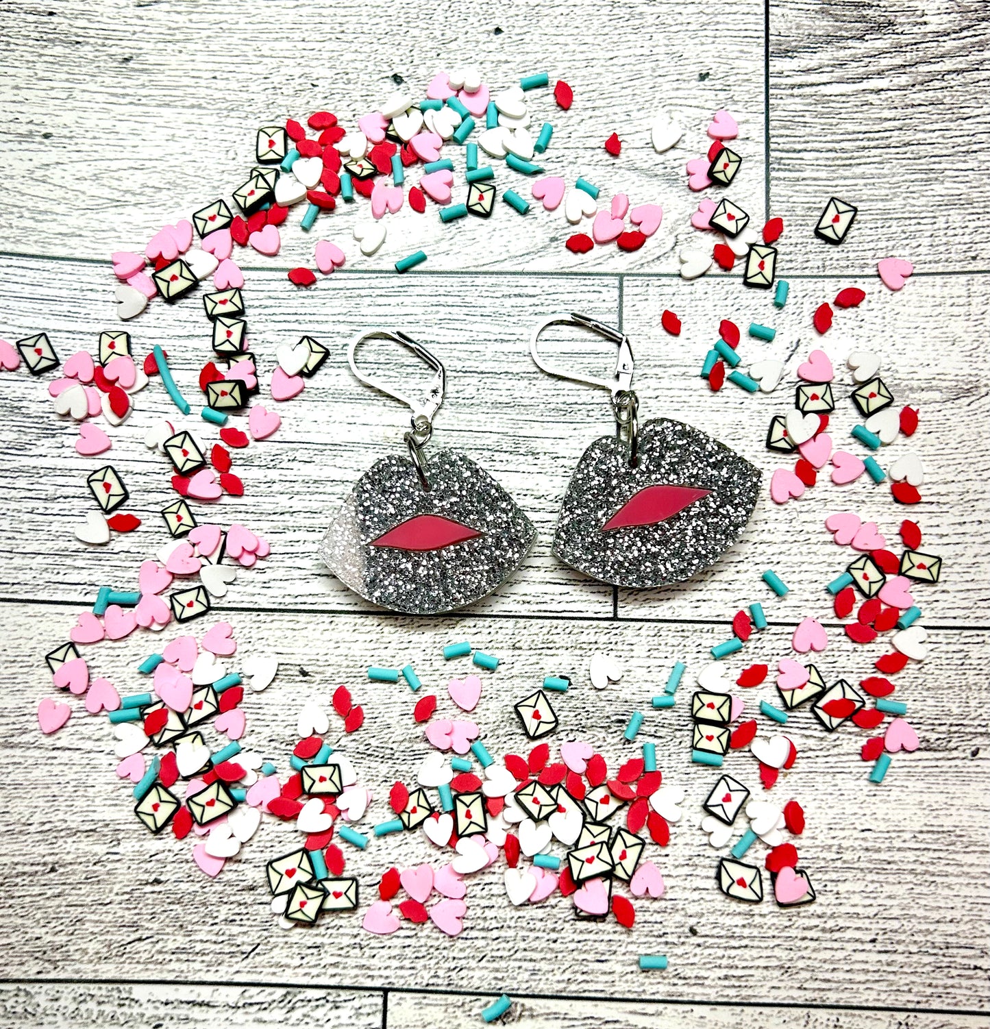 Acrylic Sexy Lips earrings