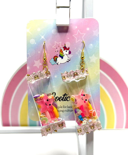 Kawaii Aesthetic Shooting Star Dangle Earrings