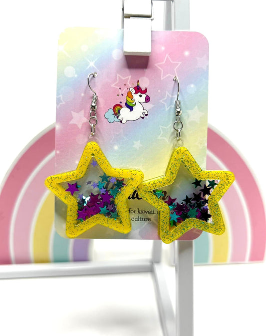 Kawaii Star Shaker Dangle Earrings